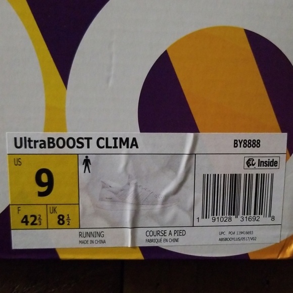 NEW Men's Adidas UltraBoost CLIMA-Size 9 - Picture 2 of 4